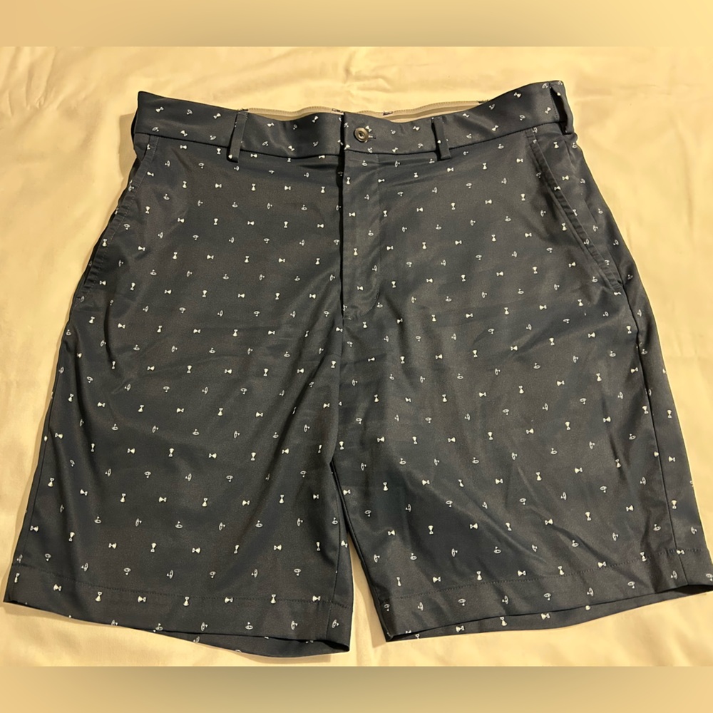 Walter Hagen Blue Patterned Shorts